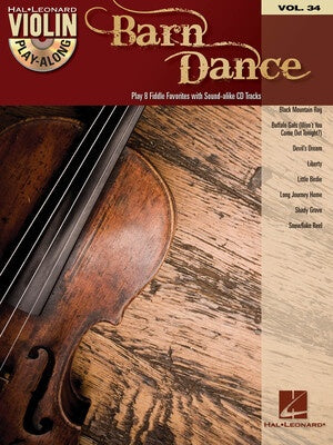 BARN DANCE VIOLIN PLAY ALONG BK/CD V34