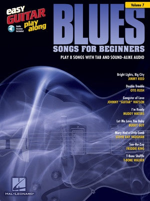 BLUES SONGS FOR BEGINNERS EASY GUITAR PLAYALONG V7 BK/OLA