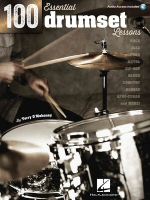 100 ESSENTIAL DRUMSET LESSONS BK/OLA