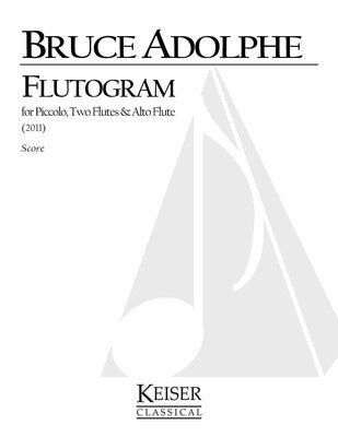 ADOLPHE - FLUTOGRAM PIC/2 FLUTES/ALTO FLUTE SCORE (POD)