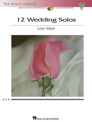 12 WEDDING SOLOS LOW VOICE BK/CD
