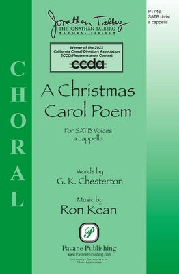 A CHRISTMAS CAROL POEM SATB DIVISI A CAPPELLA