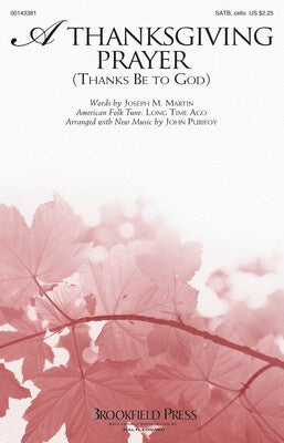 A THANKSGIVING PRAYER SATB