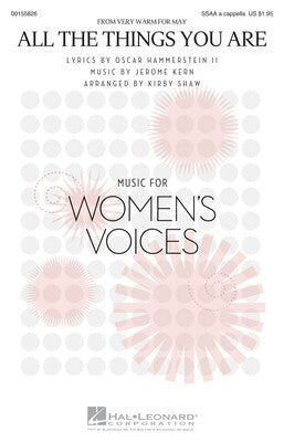 ALL THE THINGS YOU ARE SSAA A CAPPELLA