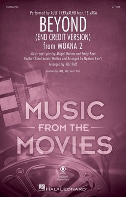 BEYOND (END CREDIT VERSION) FROM MOANA 2 2 PART/PIANO