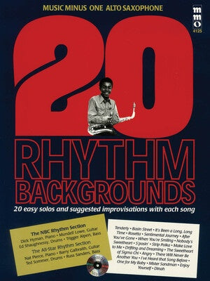 20 RHYTHM BACKGROUNDS ALTO SAX BK/CD