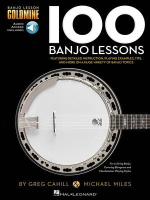 100 BANJO LESSONS GOLDMINE SERIES BK/OLA