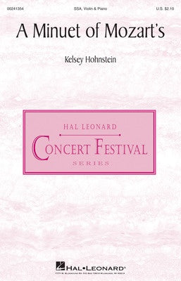 A MINUET OF MOZARTS SSA