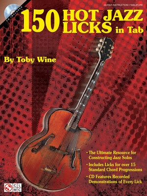 150 HOT JAZZ LICKS IN GUITAR TAB BK/CD