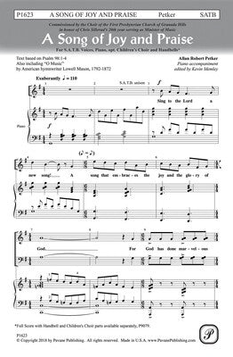 A SONG OF JOY AND PRAISE SATB/OPT CHILDRENS CHOIR