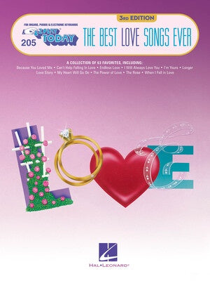 BEST LOVE SONGS EVER EZ PLAY 205 3RD EDITION