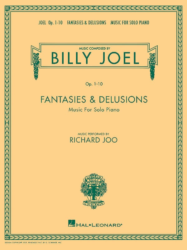 BILLY JOEL - FANTASIES AND DELUSIONS PIANO SOLO