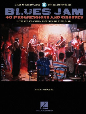 BLUES JAM SESSION 40 PROGRESSIONS AND GROOVES BK/OLA
