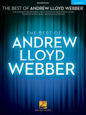 BEST OF ANDREW LLOYD WEBBER BIG NOTE PIANO