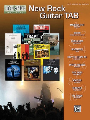 10 FOR 10 NEW ROCK GUITAR TAB