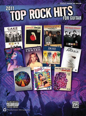 2011 TOP ROCK HITS FOR GUITAR TAB
