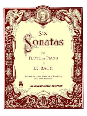 BACH - SIX SONATAS FLUTE/PIANO ED WUMMER (POD)