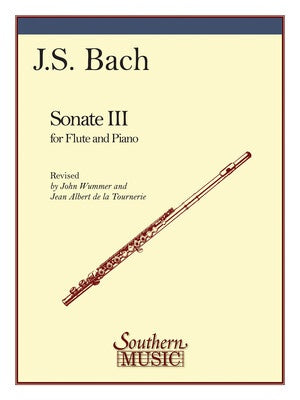 BACH - SONATA NO 3 A MINOR FOR FLUTE/PIANO ARR WUMMER