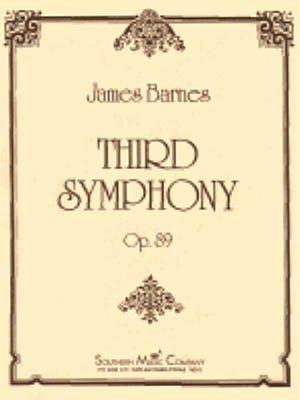 BARNES - THIRD SYMPHONY OP 89 CB6 SC/PTS