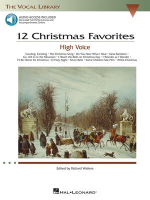12 CHRISTMAS FAVORITES BK/CD HIGH VOICE