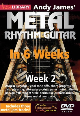 ANDY JAMES METAL RHYTHM GUITAR IN 6 WEEKS WEEK 2 DVD