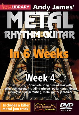 ANDY JAMES METAL RHYTHM GUITAR IN 6 WEEKS WEEK 4 DVD