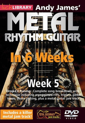 ANDY JAMES METAL RHYTHM GUITAR IN 6 WEEKS WEEK 5 DVD