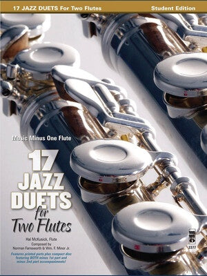 17 JAZZ DUETS FOR 2 FLUTES BK/CD