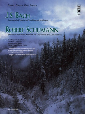 BACH - CONCERTO C MIN / SCHUMANN - ANDANTE & VAR PIANO BK/CD