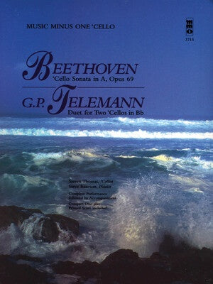 BEETHOVEN SONATA OP 69 TELEMANN CELLO DUET BK/CD