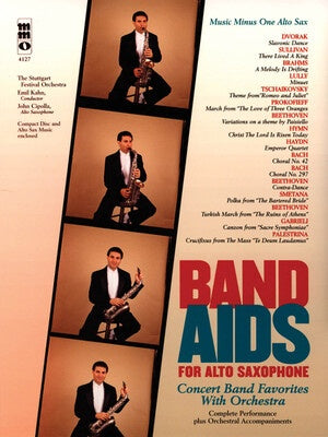 BAND AIDS CONCERT BAND FAVS ALTO SAX BK/CD