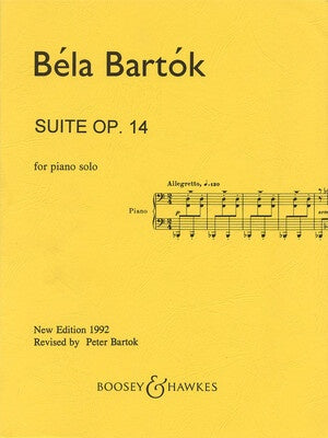 BARTOK - SUITE OP 14 PIANO SOLO