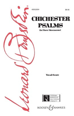 BERNSTEIN - CHICHESTER PSALMS VOCAL SCORE