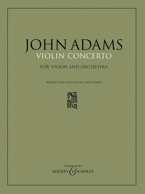 ADAMS - VIOLIN CONCERTO FOR VIOLIN/PIANO