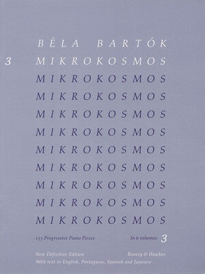 BARTOK - MIKROKOSMOS VOL 3 BLUE