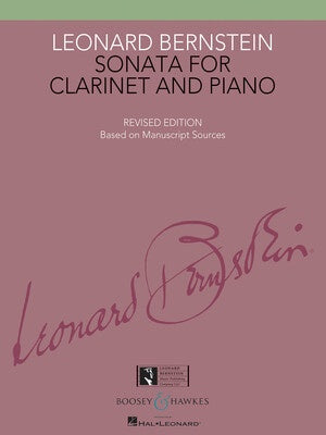 BERNSTEIN - SONATA FOR CLARINET/PIANO NEW REVISED EDITION