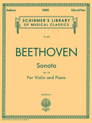 BEETHOVEN - SONATA OP 24 FOR VIOLIN/PIANO