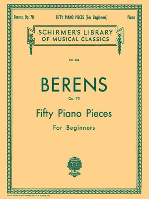 BERENS - 50 PIANO PIECES OP 70 COMPLETE