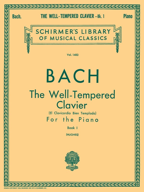 BACH - WELL TEMPERED CLAVIER BK 1 PIANO