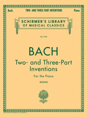 BACH - 2 AND 3 PART INVENTIONS FOR PIANO