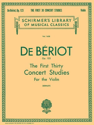 BERIOT - 1ST 30 CONCERT STUDIES OP 123 VIOLIN