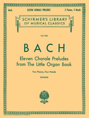 BACH - 11 CHORALE PRELUDES 2P4H