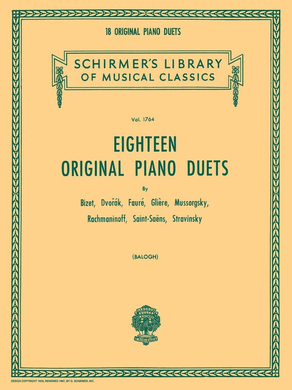 18 ORIGINAL PIANO DUETS
