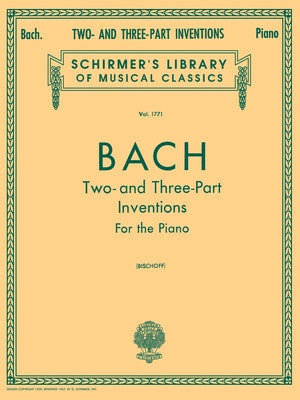 BACH 2 & 3 PART INVENTIONS LIB.1771 PIANO