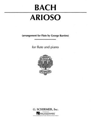 BACH - ARIOSO FOR FLUTE/PIANO ARR BARRERE