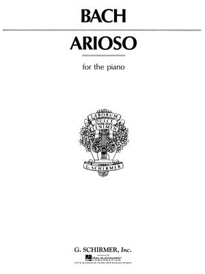 BACH - ARIOSO FOR PIANO SOLO