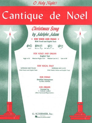 ADAM CANTIQUE DE NOEL MEDIUM/LOW VOICE IN C