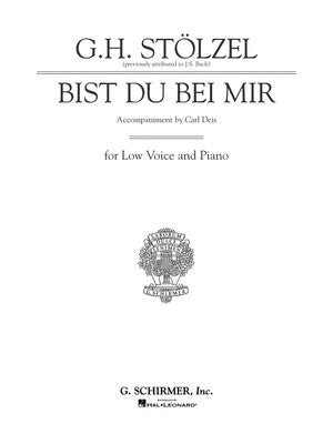 BACH - BIST DU BEI MIR LOW VOICE