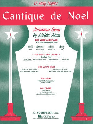 ADAM CANTIQUE DE NOEL HIGH VOICE IN E FLAT/ORGAN