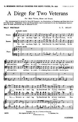 A DIRGE FOR TWO VETERANS TTBB